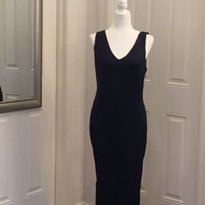 INC maxi dress xl dark blue